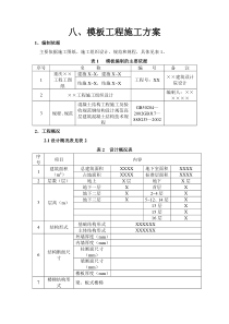 模板技术方案大纲