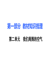 2018中考化学复习课件：第一部分-教材知识梳理-2.第二单元--我们周围的空气-(共75张PPT)