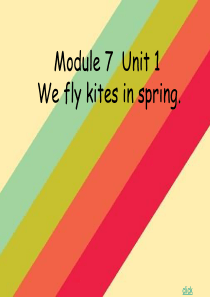 We fly kites in spring.