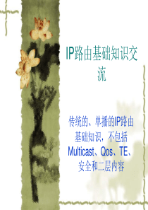 [工学]IP路由基础知识