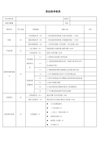 供应商考核表