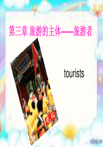 旅游学概论PPT-旅游者