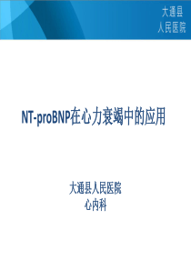 NT-proBNP(脑钠肽)临床意义2015.7.31