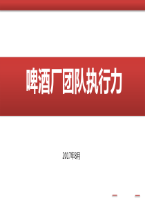 啤酒厂执行力培训PPT（PPT40页)