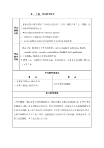 Unit14-I-remember-meeting-all-of-you-in-Grade-7教案