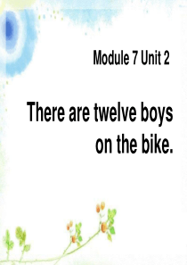 外研版(三年级起)四年级上册module 7《unit 2 there are twelve boy