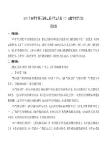 2017年春季学期苏教版五年级数学下册教学计划