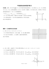 平面直角坐标系中面积动点问题