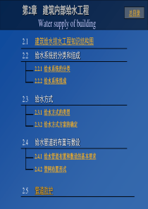 建筑给排水02 建筑内部给水工程