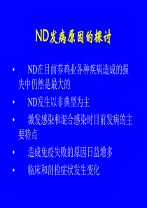 新城疫的发病原因的探讨