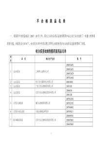 哈尔滨查处制售假药案药品名单