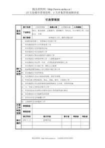 哈药集团公司行政管理部部门职责