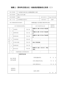 混凝土检验批(1-3表)