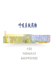 呼吸系统药物