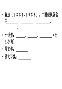 鲁迅8896中国现代着名的小说集