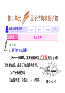 《三维设计》2014新课标高考物理一轮总复习课件 第十三章 动量第3单元 原子结构和原子核