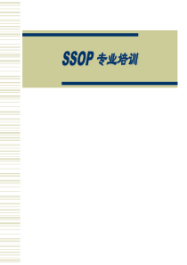 SSOP 专业培训