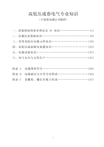 高低压成套电气检验专业知识