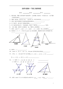 北师大版初一下册三角形培优