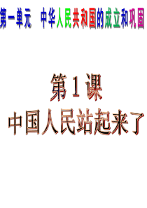 第1课-中国人民站起来了[课件][人教版]