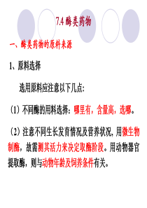 7.4 酶类药物的制备