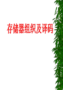 存储器组织概要