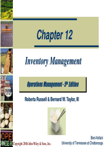 Inventory Management(仓储管理)