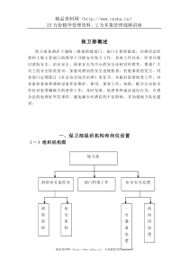 大酒店保卫部管理实务