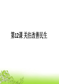 政治经济与社会第十二课