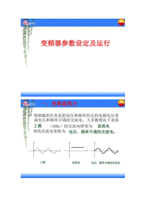 变频器的参数设定及运行(精)