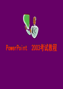 powerpoint2003考试教程