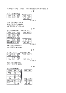 天飞电子彩电、黑白、显示器行输出变压器代换手册【图纸】