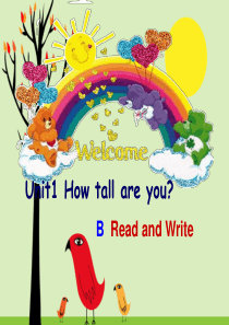 新版PEP六年级下册unit1_How_tall_are_you_read_and_write