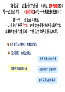 高级财务会计第7章企业合并 2