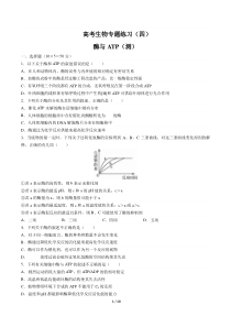 高考生物-酶与ATP(测)-专题练习(四)