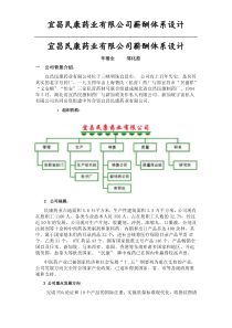 宜昌民康药业薪酬体系设计