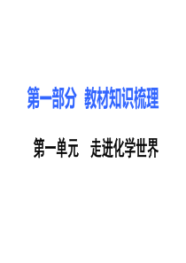 2018中考化学复习课件 1.第一单元  走进化学世界