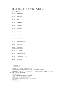 初一地理上册知识点总结(最全面)