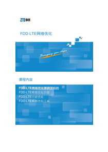 FDD-LTE网络优化(精)
