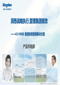 金蝶K3 WISE V12.3集团财务管理解决方案