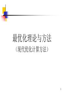 最优化理论与方法 第一章