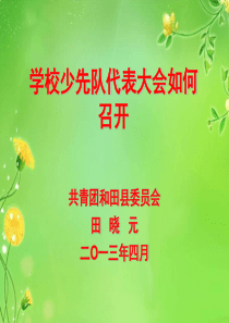 学校如何召开少代会幻灯片 (2)