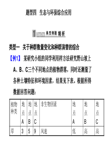 题型四   生态与环保综合应用