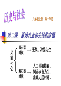 第一单元第二课 原始农业和先民的家园