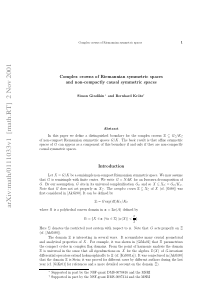 Complex crowns of Riemannian symmetric spaces and 