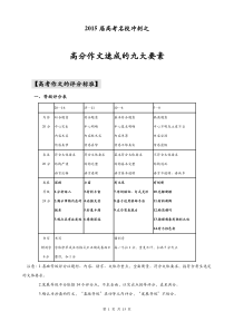 高分作文速成