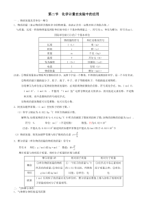 高中化学必修一第一章第二节知识点