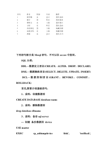 经典sql基本语句大全