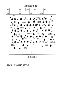 单侧忽略评定量表