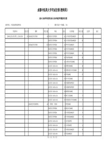 成都中医药大学考试安排教师用